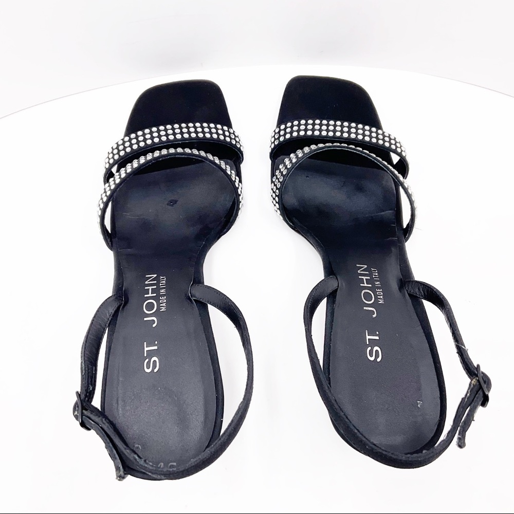 {St.John} Rhinestones Heel Sandals - Picture 9 of 16